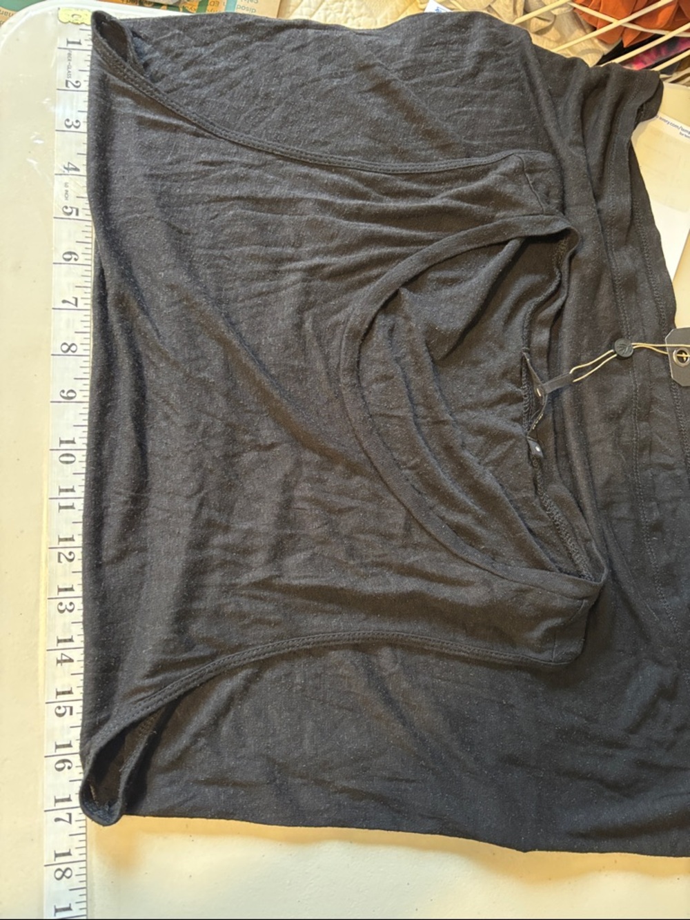 Rag & Bone Black Racerback Scoop Concert Tank Festival Timeless Soft Minimalist - Picture 9 of 10